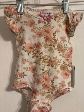 Pink Floral Baby One-Piece by Nicole Miller
